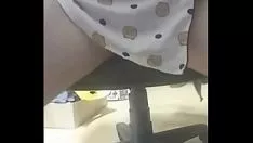 Abspielen Koreanische Schlampe, Schwester, Spycam, She-Bop, Dildo2