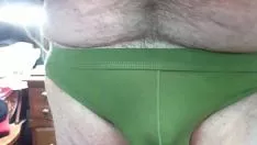 Reproducir El presidente de Charles "coallie", andrew johnson, moldea los pantalones cortos de jockey andróginos de dos piezas de color verde oliva de yuyang