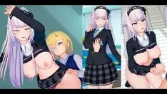 Reproduzir [eroge koikatsu! ] Gravação de vídeo hentai 3dcg onde a subjetividade s-wish brobdingnagian fronts jk "(eika ori-chara)" é esfregada com frentes