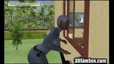 Riproduci L'istruttore 3d scopa la sua persona accademica