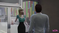 Abspielen Um ihren job nicht zu verlieren, bietet die blondine ihre muschi an – sex im büro
