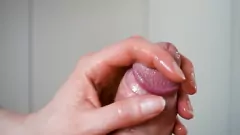 Play Sensual MILF Massage Expert Handjob on a Thick Hard Cock, Ruined Orgasm