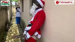 Reproducir Encuentro cautivador al aire libre: Diosa negra gordita con un culo perfecto recibe una gran polla para Navidad