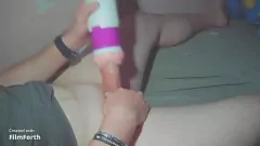 تشغيل تتحول لعبة Big Dick Toy إلى العادة السرية الخام