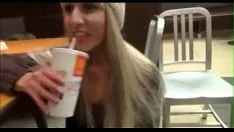 Play Cummed on my girls front at mcdonalds